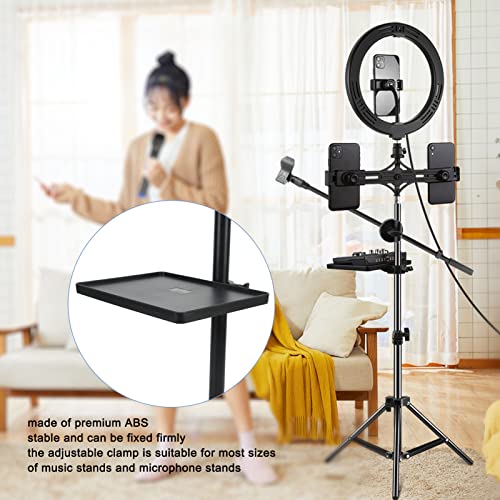 Universal Sound Card Tray Premium ABS Adjustable Clamp Holder for Live Streaming Music Studio 6.50x8.66in