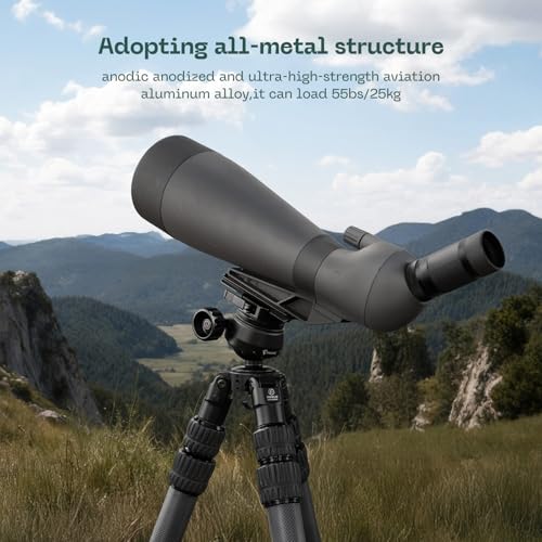 FANAUE 60mm Tripod Ball Head Compatible with Arca Quick Release Plate,Quick Locking, Professional Aluminum Ball Head - IN-60T