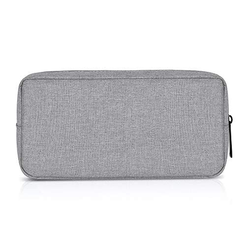 Universal Electronics/Accessories Soft Carrying Case Bag, Durable & Light-weight,Suitable for Out-going, Business, Travel and Cosmetics Kit (Big-Gray) - color: Big-Gray