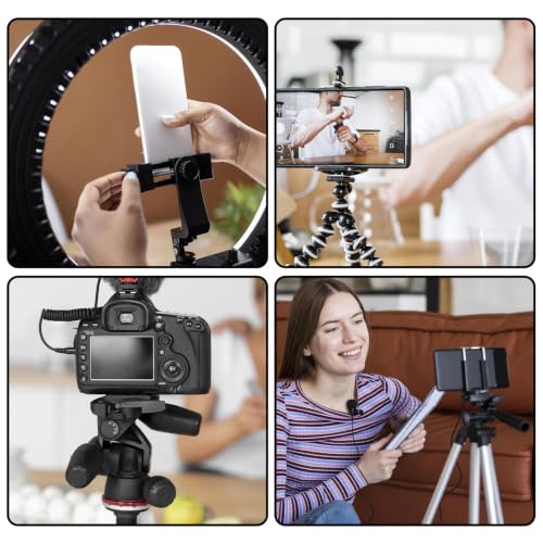 3 PCS 1/4 Inch to 3/8 Inch Tripod Adapter & 3PCS 3/8 to 1/4 Mount Screws Adapter, Threaded Screws Adapters Double Head Stud Standard Mounting Thread Converter for Camera Tripod Monopod Light Stand
