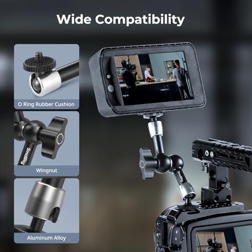 SMALLRIG 5.5-inch Magic Arm 2-Pack, Articulating Adjustable Friction Arm Mount with 1/4"-20 Thread Screw, for Camera Monitor/LED Light Setup, 5316 - style: 2-Pack