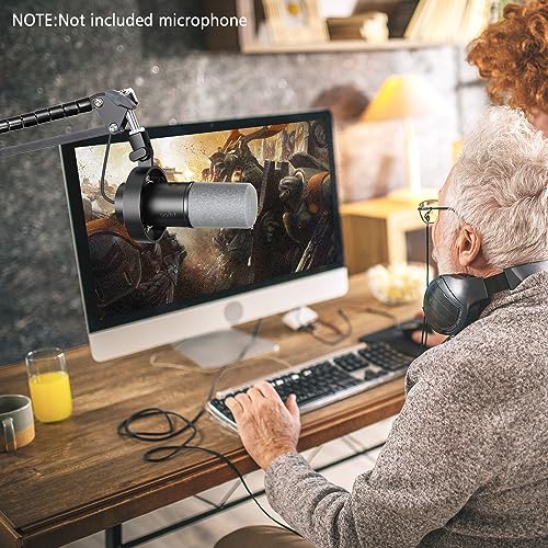 SUNMON Boom Arm for Fifine K688 Mic with 3/8" to 5/8" Adapter and Cable Sleeve - color: Fifine K688 Boom Arm with Cable Sleeve