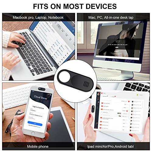 Laptop Camera Cover Slide, 2.0 Ultra-Thin Webcam Cover Slide Compatible for Laptop Table Apple MacBook iPad Pro iMac Cell Phone,Camera Cover Slide-Protect Your Privacy Security(3-Pack) - color: 3 PCS