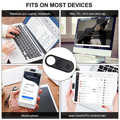 Laptop Camera Cover Slide, 2.0 Ultra-Thin Webcam Cover Slide Compatible for Laptop Table Apple MacBook iPad Pro iMac Cell Phone,Camera Cover Slide-Protect Your Privacy Security(3-Pack) - color: 3 PCS