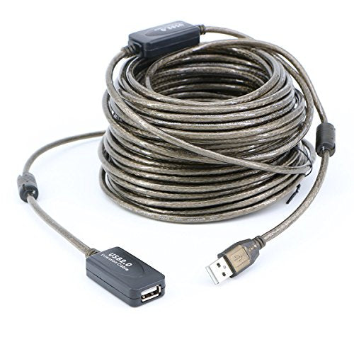 USB 2.0 A Male to A Female Extension Cable High Speed 480 Mbps (60 Feet) - size: 60 Feet