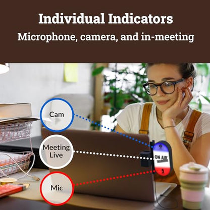 Busy Light for The Office, Zoom, Streams Meet, Webex, etc., Mac & PC - style: Vertical