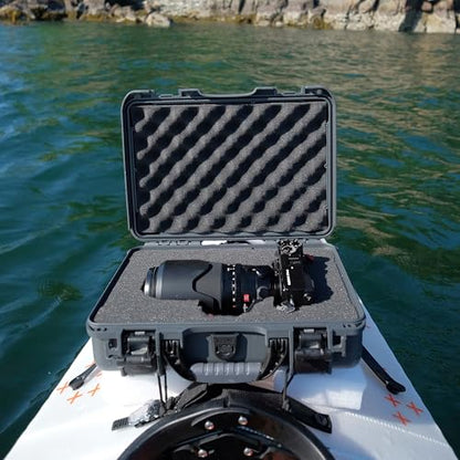 NANUK 910 Empty Waterproof Hard Case – 14.3” x 11.1” x 4.7”, Protective Case for Gear – Impact-Resistant, Dustproof, Airline Carry-On Approved – Made in Canada, Graphite - color: Graphite, style: Empty