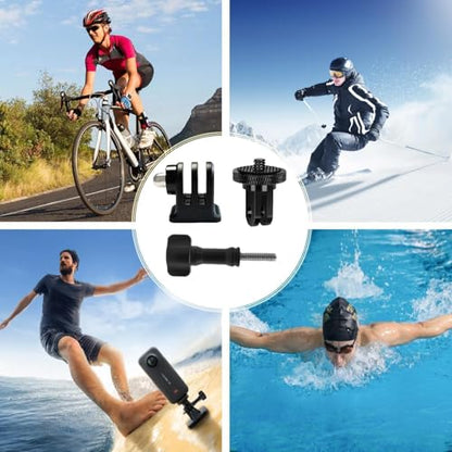 1/4" Adapter Screw Head Camera Mount Tripod Mount Adapter Metal | 1/4 Thread Tripod Adapter Metal for Gopro Hero, Osmo Action, insta360, Sjcam Action Camera Accessories, Selfie Stick Monopod