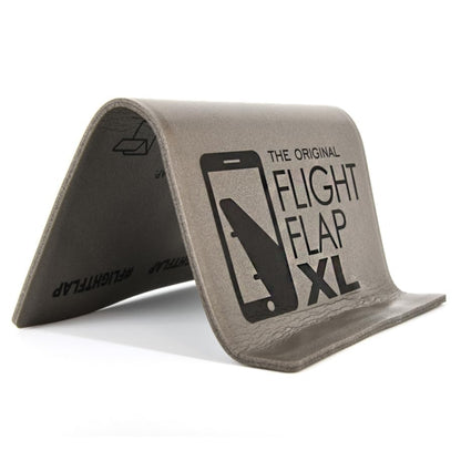 Flight Flap Airplane Tablet Holder, Flexible Cell Phone and Tablet Holder Extra Large, Folding Cellphone Stand for Desk, Kindle, Bed, Airplane Gadgets Long Travel Essentials (Gray) - color: Gray, size: Extra Large
