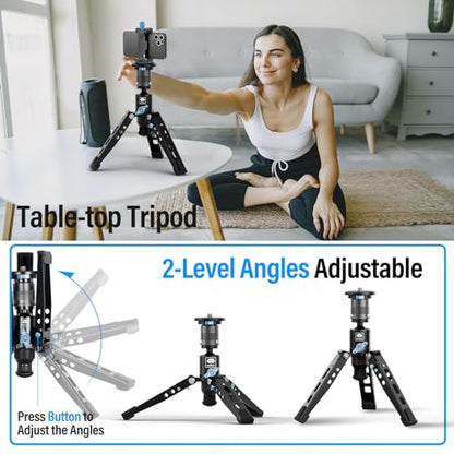 SIRUI SVM-165 Rapid Monopod for Cameras, 65” Carbon Fiber Monopod with Feet, One-Step Rapid Height Adjustment, Lightweight for DSLR Camera, Modular 3 in 1, Max Load 22lbs - size: SVM-165