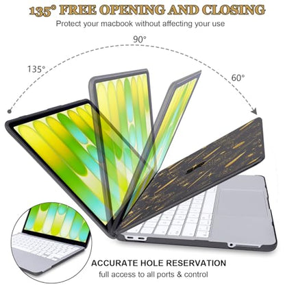 Protective Ultra-Slim Hard Shell Case for 2026 Apple MacBook Neo 13 A18 Pro A3404 Anti-Scratch Cover with Keyboard Cover, Screen Protector, Dust Plugs and Webcam Privacy Cover, Comet - color: Comet