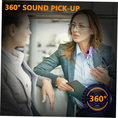 Clip-on Microphones for Pc 5 Pack PVC Phone Mics Easy to Use Lapel Microphone Boom for Streaming/Recording/Video Chat