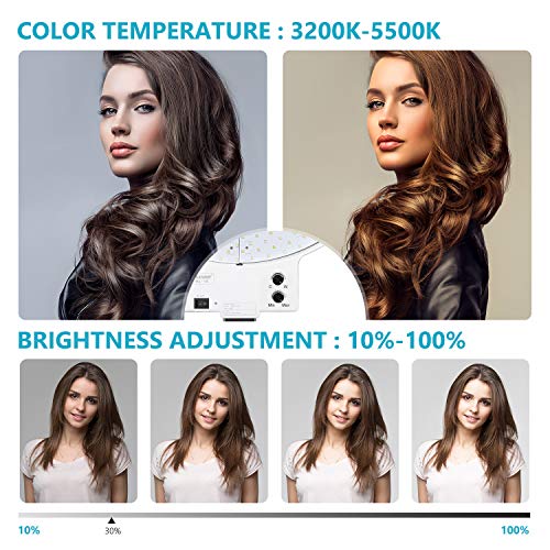 NEEWER 18 Inch Ring Light with Tripod Stand, 55W Large LED Ringlight, Cold Shoe Phone Holder Compatible with iPhone Camera for Video Recording Photography Streaming Selfie Makeup Studio Photo, RL-18