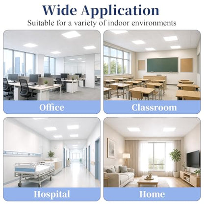 4Pcs Light Diffuser Sheet, LED Light Diffuser Board, LED Diffuser Film, Adhesive Diffuser Panel Stickers for Soften Ceiling Light LED Downlight Spotlight Led Flash Strobe Light(11.8x11.8'')
