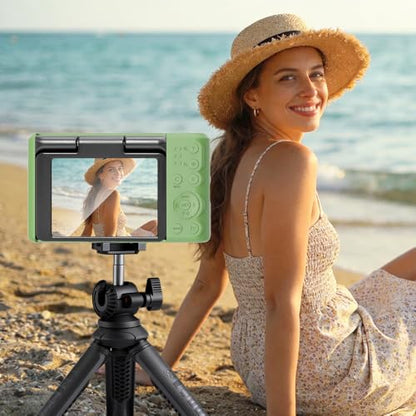 Case for Kodak PIXPRO C1 accessories,Soft Silicone Protective Case,Comes with 2 Screen Protectors and 1 Wrist Strap - Matcha green - color: Matcha green