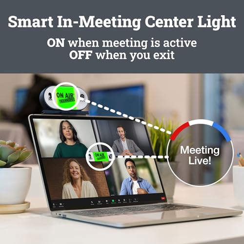 Busy Lights, Do not Disturb Light, Cam, Mic Control Mute, Busy Light Indicator for Office, Adjustable Lights, Free Software Download - style: Horizontal