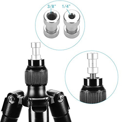 Neewer® 15 Pieces 1/4" 3/8" Metal Threaded Screw Converter Adapter for DSLR Camera,Tripod,Shoulder Rig,Light Stand,Camera Cage - style: HW-10