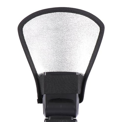 Leadigol 2PCS Flash Diffuser,Camera Flash Diffuser Double-Sided Flash Softbox Photo Light Reflector with Elastic Strap