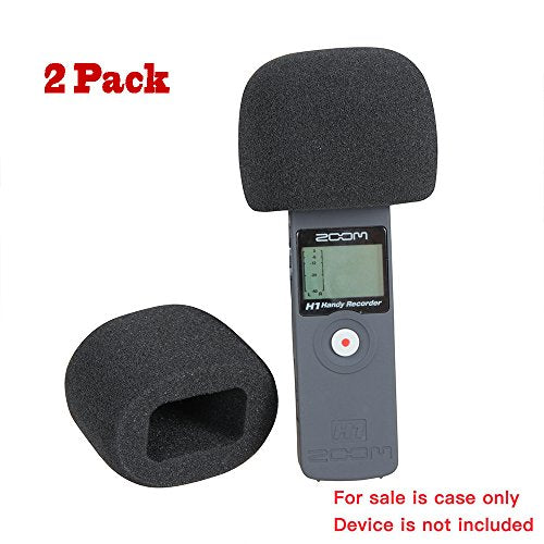 2 Pcs Foam Windscreen Fits Zoom H1n / Zoom H5studio Handy Recorder Digital Recorder by Hermitshell