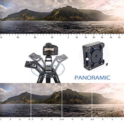 Z-Flex Tilt Tripod Head-INNOREL MH5 CNC Aluminum Alloy All Metal Flexible Folding Z Pan 360° Horizontal Rotation with Magic Arm and Phone Mounting Clip Max Load 6.61lb for Canon Nikon Sony DSRL Slider - size: MH5 Kit