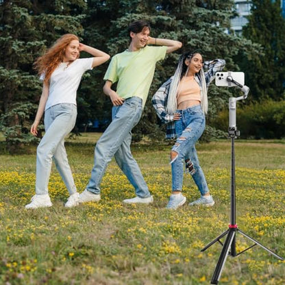 81'' Link-2-Pro Webcam Floor Tripod-Stand,Selfie Stick Holder for Insta360 Link 2 pro,Link 2c pro,Link 2,Link 2c Webcams and X5 X4 X3,Go 3S Ultra,Ace pro 2 Cameras,Flow 2 pro Gimbal Stabilizer