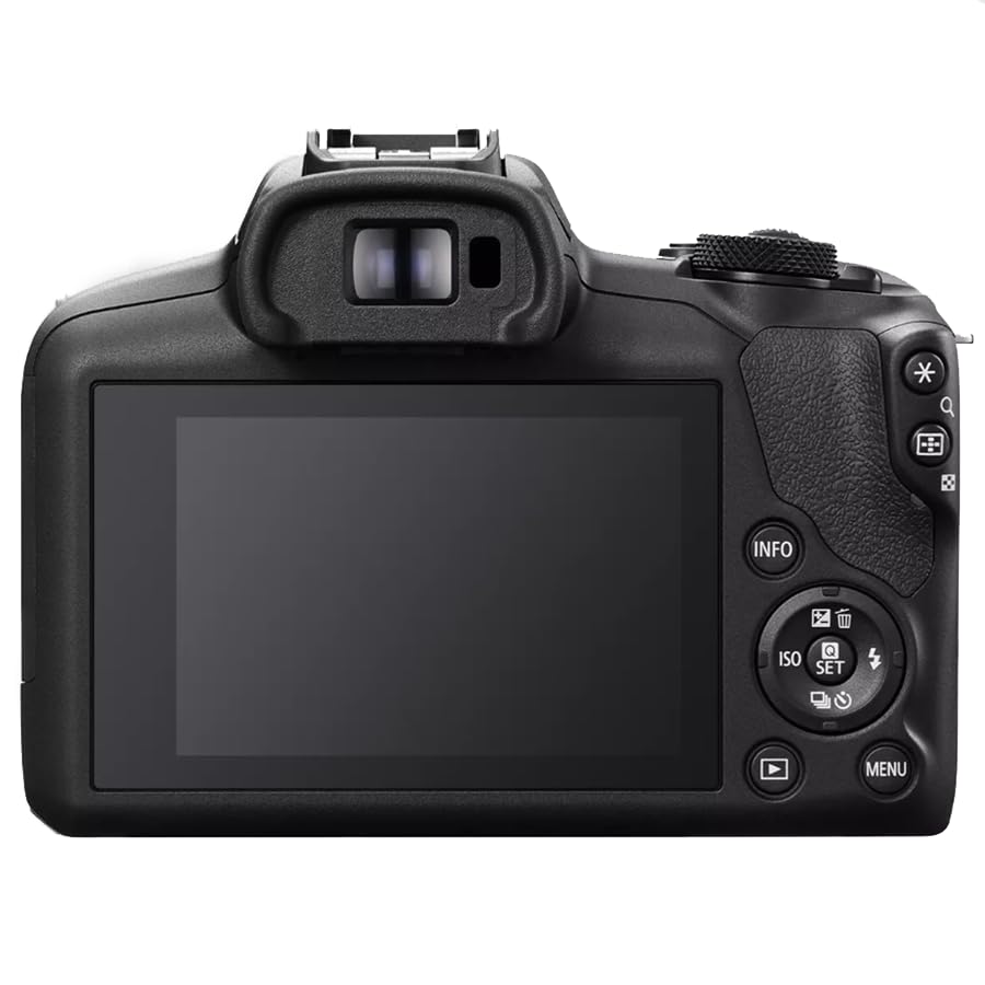 Canon EOS R100 Mirrorless Camera Body with 2 Lens Kit RF-S 18-45mm is STM and 55-210mm is STM 6052C022 Bundle with Double Battery, Memory Card, Deco Gear Deluxe Case and Mini Tripod & Accessories - color: Obsidian