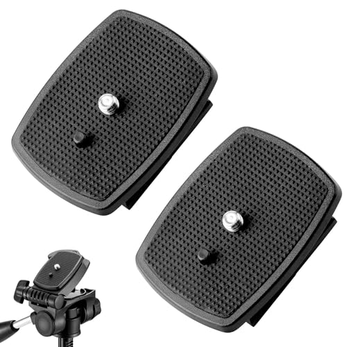 2-Pack Universal 43x43mm Quick Release Plate Set for Velbon Tripods, Compatible with CX-444, CX-888, CX-460, DF-50 - Durable, Easy-to-Use Quick Release System for Efficient Photography - color: 43*43mm