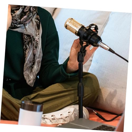 NUOBESTY Mic Stand Extension Tube Kit for Podcasters 5/8 to 3/8 Adapter Heavy Duty Microphone Arm Stand Extender for Desk and Live Streaming