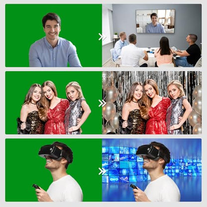 BEIYANG 10 Ft x 12 Ft Photography Backdrop Green Screen, Green Background Non-Reflective Fabric Wrinkle Resistance，Photo Background for Photo Studio Video Film Shooting Props - color: Green, size: 10x12ft