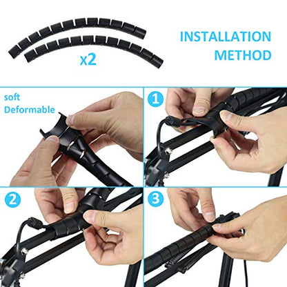 Mic Arm for HyperX QuadCast - Professional Boom Arm Compatible with HyperX QuadCast S and QuadCast Microphone, Adjustable Scissor Microphone QuadCast Boom Arm by YOUSHARES - color: Boom Arm with Cable Sleeve