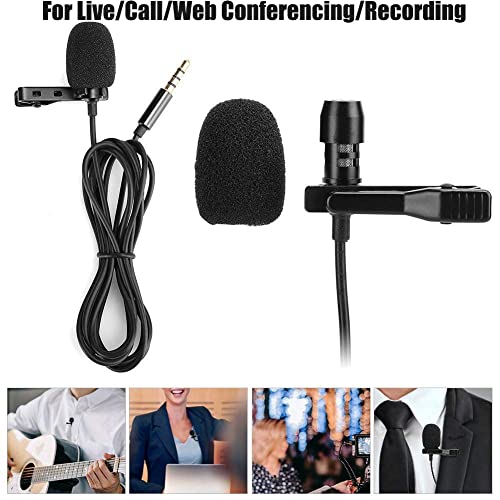 Mobile Phone Microphone,Pocket Phone Mini Recording Karaoke,Small Tie-Clip Microphones,for, Android Smartphone, SLR Camera, Tablet, Computer PC, Hands