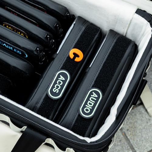 OPENMOON Translucent Storage Electronics & Camera Accessories Pouch - Cable Organizer Gear Accessories Pouch Travel Camera Essentials - S thick version - size: S