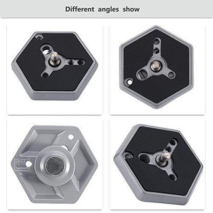 Quick Release Plate 030 14 Hexagonal Quick Release Plates 3049 1/4" Screw for 030-14 Rc0 3063 Photo Studio Acces