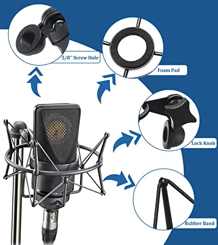 TLM 103 Shock Mount - Microphone Mount Compatible for Neumann TLM 103 M147 Condenser Mic by SUUNTOKS,Black - style: Black Compatible with TLM 103