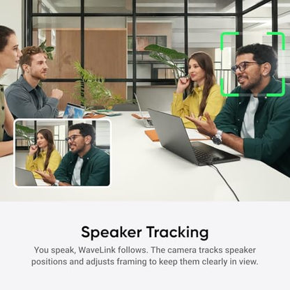 Insta360 WaveLink - 4K Conference Room Speakerphone and Camera, Speaker Tracking, 5m 360° Voice Pickup, Noise Reduction, AI Transcription and Summaries, Plug & Play, Works with Zoom, Teams - color: Graphite Black, style: WaveLink Bundle