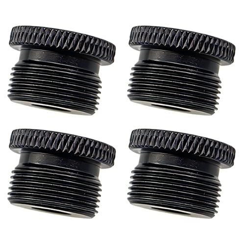 4PCS 1/4 Inch to 5/8 Inch Microphone Stand Adapter Tripods Aluminium Alloy Swivel Screw Filming/Recording Accessories