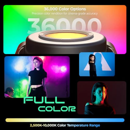 SMALLRIG RC 220C RGB COB LED Video Light Bowens Mount, 200W 36000 Full-Color Video Light 2700-10000K, CRI97+/TLCI98+, Support Wireless Power Supply, App Control, for Photography and Photo Studio - color: RGB