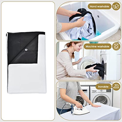UTEBIT 6.5x10ft Black White Backdrop Screen, High Density Polyester Fabric | Pure Black White Photo Backdrop Curtain Screen with 4 Spring Clamps for Photography Photoshoot Portrait Party Video Studio - size: 3*5FT
