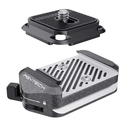 PGYTECH Quick Release Plate & Clamp V2, Arca Swiss Plate Camera Mount Adapter with 1/4" to 3/8" Screw Thread for Sony/Nikon/Fuji/Canon/DJI Switch Between Tripod/Monopod/Slider/Stabilizer - style: Clamp & Plate V2