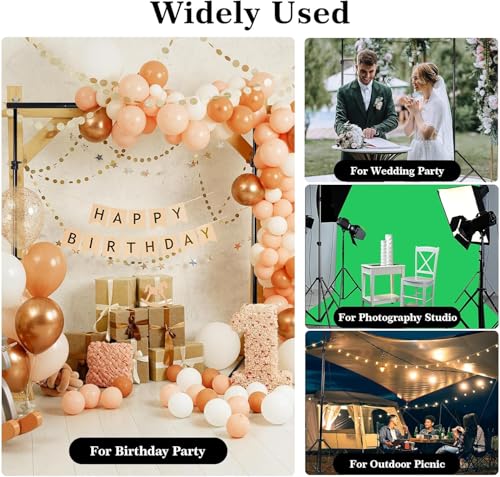 2 in 1 Green Backdrop Stand Kit,6.5x6.5 ft Portable Dual Rod Stand kit with 6x9ft Green Backdrop-Premium Polyester for Video Streaming, Portrait Photoshoot,Wall Mounted, Parties - size: 6x9 Ft
