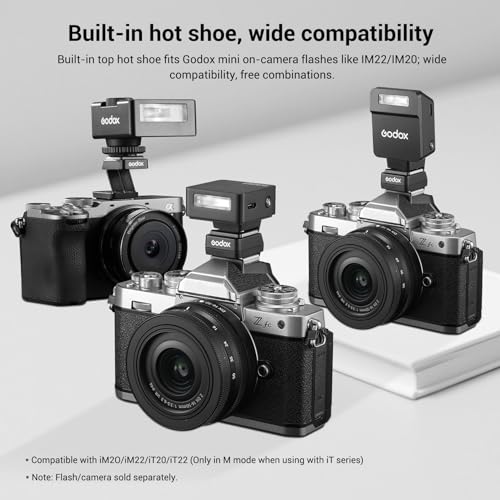 Godox FS-R Single Contact Foldable Flash Bracket, Anti-Collision Riser for Godox MF12/MF-12 & Other Single Contact Mini Flash, Max Load 78g, Foldable Design for Portable Macro Photography - size: Godox FS-R