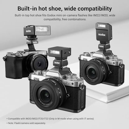 Godox FS-R Single Contact Foldable Flash Bracket, Anti-Collision Riser for Godox MF12/MF-12 & Other Single Contact Mini Flash, Max Load 78g, Foldable Design for Portable Macro Photography - size: Godox FS-R