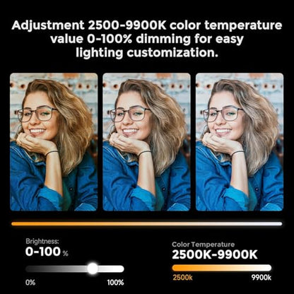 PHOTOOLEX RGB Tube Light, Mini LED Video Light Wand, Magnetic Light Stick | 190mm/2600mAh/Rechargeable/Handheld/2500-9900K/360° Full Color/CRI 96+, Photography Light Bar for TikTok YouTube