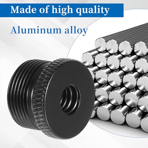 4 Pcs Mic Stand Adapter Microphone Stand Adapter 1/4 Female to 5/8 Male Screw Adapter Thread Tripod Screw Adapter for Microphone Stand Mount to Camera Tripod