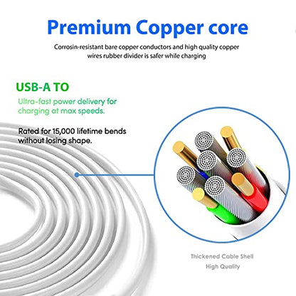 2 Pack Charging Power Cable Cord 9V for Arlo Pro/Pro2, Q, GO, Essential Spotlight XL/XL 2nd, Wyze Cam Pan v3 v2, Blink, Yi Home Camera, Kasa Wall Charger Adapter Replacement - size: 5 Feet, style: 2-Pack