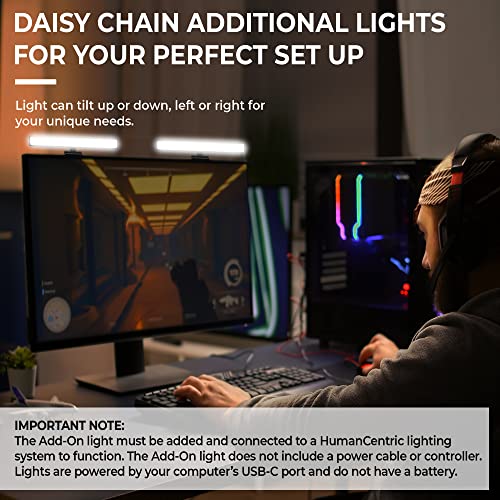HumanCentric Video Conference Lighting - Webcam Light for Streaming, LED Monitor and Laptop Light for Video Conferencing, Zoom Lighting for Computer, Replace Ring Light for Zoom Meeting, Double Kit - size: Double Kit