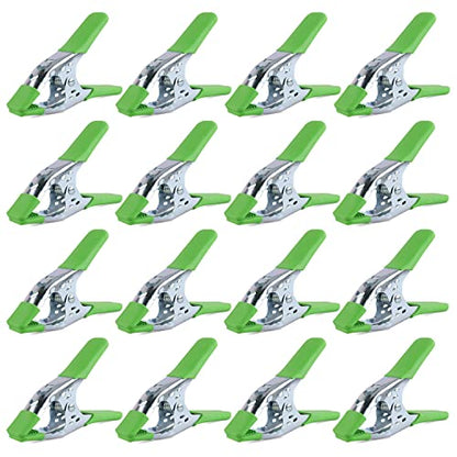 SWANLAKE 16-Piece 6 inch Spring Clamp, Heavy Duty Metal Spring Clamps, Backdrop Clips, 2.4 inch Jaw Opening - style: 16PCS 6inch