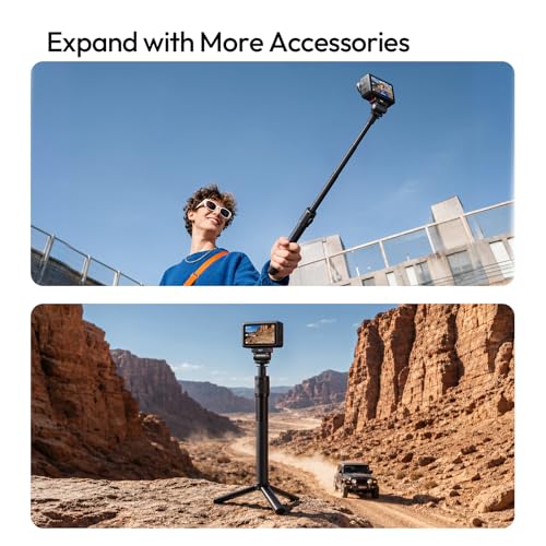 ULANZI OA27 Magnetic Cold Shoe Adapter, Adapter Mount Compatible with DJI OSMO Action 6 & OSMO Nano Xtra Muse, Magnetic Quick Release with 180° Tilt, Cold Shoe + 1/4”-20 Thread, All-Metal Mini Rig