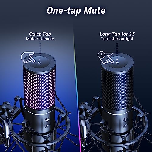 TONOR USB Podcast Microphone, Gaming PC Studio Streaming Mic Kit for Gamer, Recording Condenser Equipment Cardioid Microfono for Singing, YouTube, 200 cm/78inch Cable, with Adjustable Arm Stand, Q9S - style: Q9S