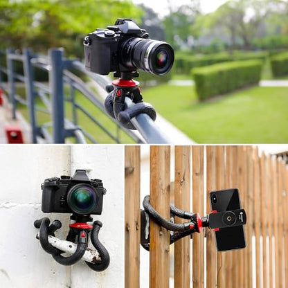 Fotopro Flexible Phone Tripod Bendable for Mini Camera Handheld Tripod Stand for Phone Vlogging Travel Video - style: UFO tripod